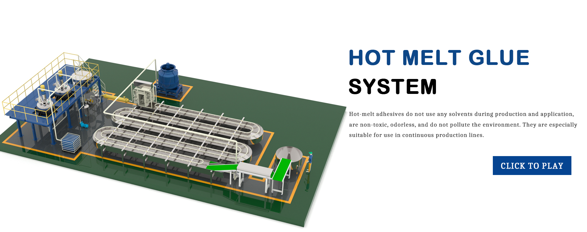 Hot melt glue making machine