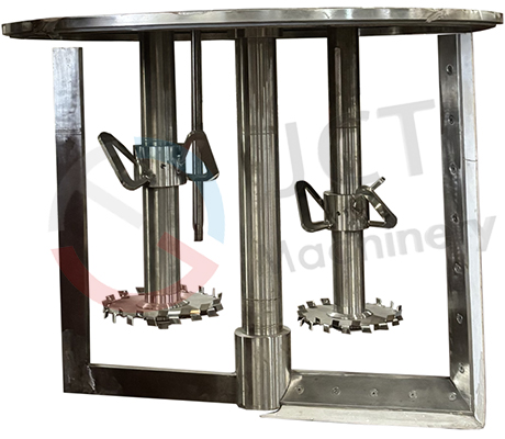 triple shaft mixer mixing system