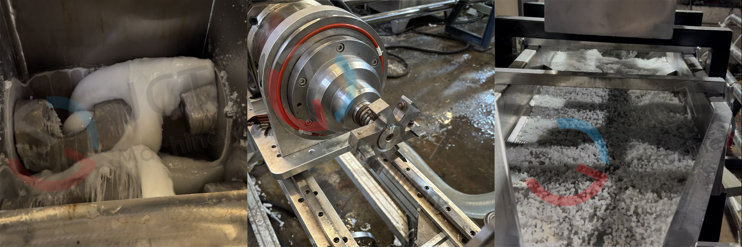 granular hot melt glue production trial