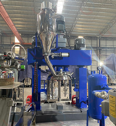 triple shaft mixer for silicone sealant production