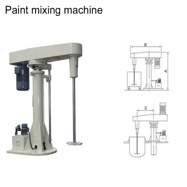 Paint disperser mixer