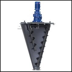 Cone double screw mixer