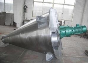 Cone-shaped double screw mixer