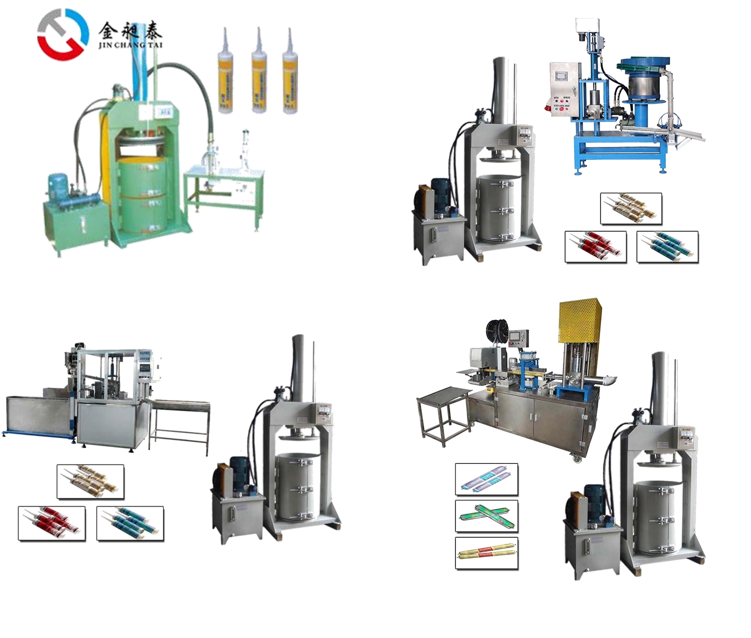 Silicone sealant filling equipment.